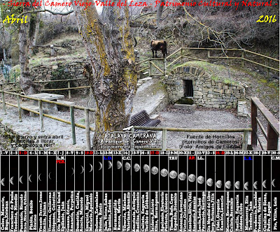 Sierra del Camero Viejo - Calendario Lunar - Abril, 2016 -