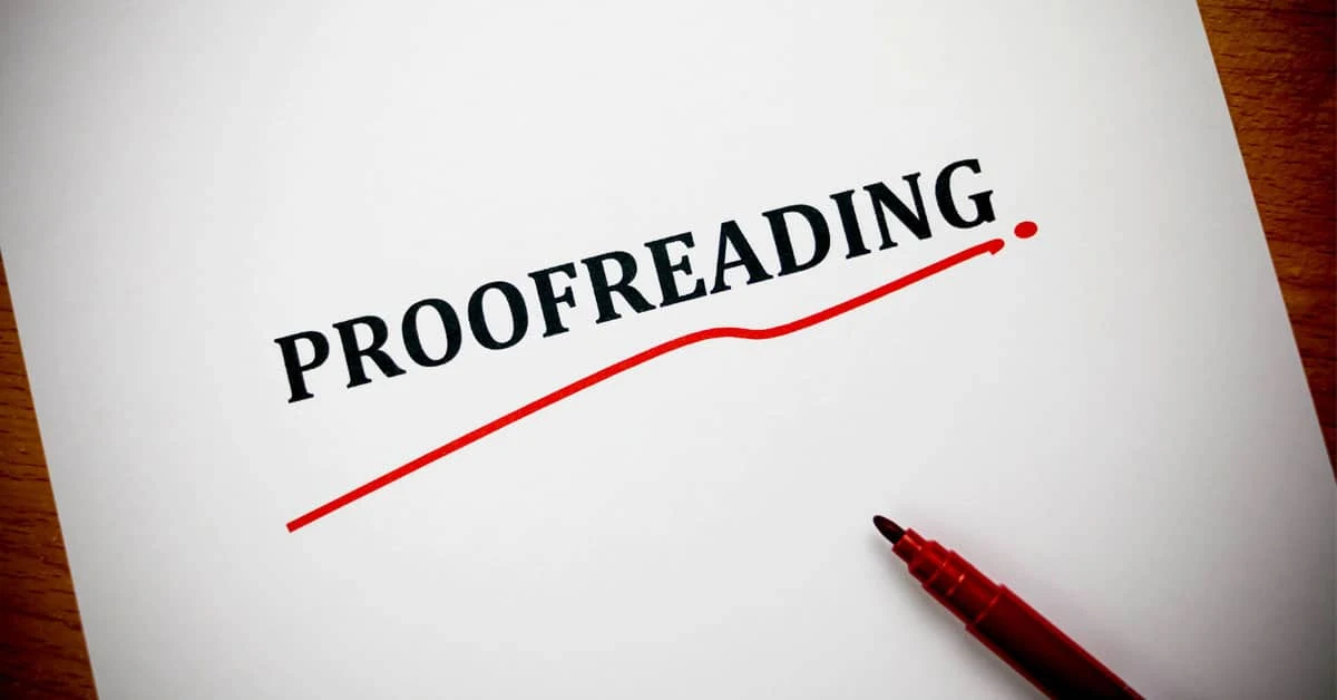 Try online Proofreading