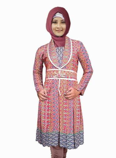10 Model  Atasan  Batik  Wanita  Muslimah 2020