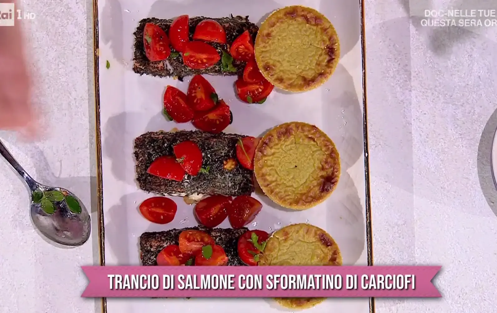 Trancio di salmone con sformatino di carciofi di Ivano Ricchebono