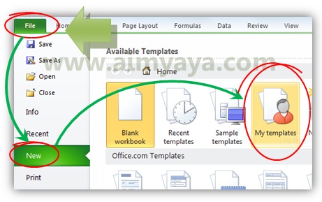 Pembuatan dokumen biasanya mempunyai format atau contoh tertentu Cara Membuat Template Dokumen Ms Excel 2010