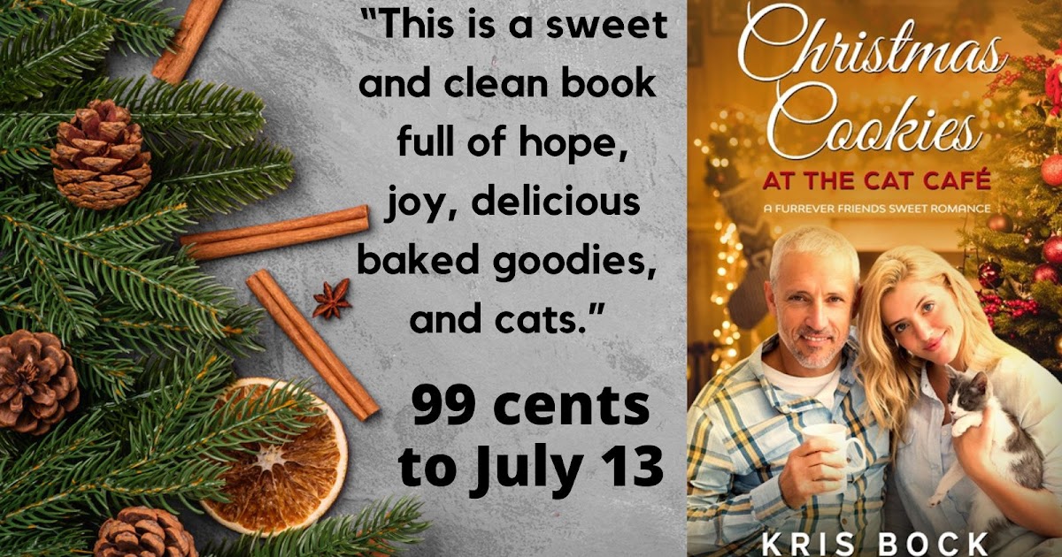 Christmas Cookies at the Cat Café #SweetRomance is on sale for only 99 cents! A #HolidayRomance that #Romance lovers will find perfect for #ChristmasInJuly