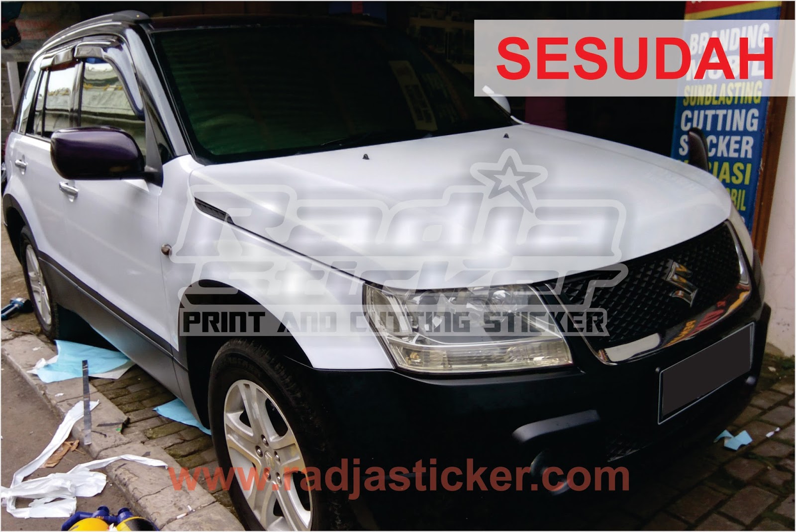 Wrapping Mobil Grand Vitara Wrapping Stiker Mobil Spesialis Wrapping Stiker Mobil Radja Sticker