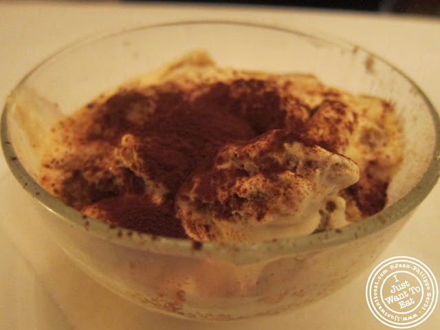 Image of Tiramisu at Vasco and Piero's Pavilion Italian restaurant in London, England