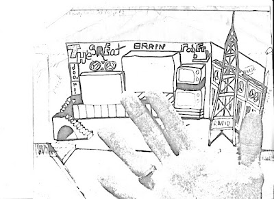Study for set design for The Great Brain Robbery