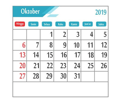 Kalender 2019 Lengkap TANGGAL MERAH hargamesin