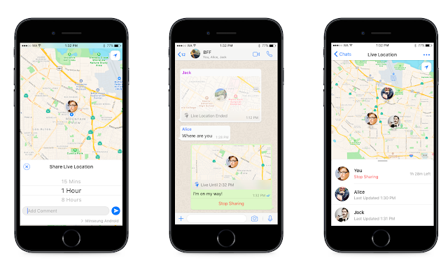 Cara Berbagi Lokasi Anda di WhatsApp dan Terbaru Aplikasi Lainnya 1