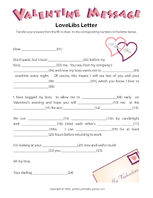 Valentines Mad Libs Printable For Kids 3