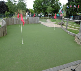 Adventure Golf course in St Nicholas Park, Warwick