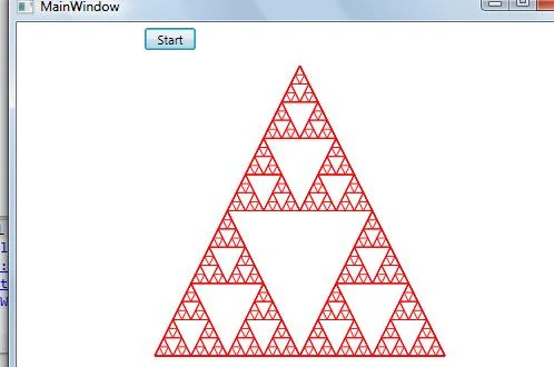 How to draw Sierpinski triangle in WPF