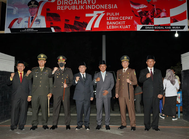 Hormati Jasa Pahlawan, Forkopimda MUBA Ikuti Apel dan Renungan Suci