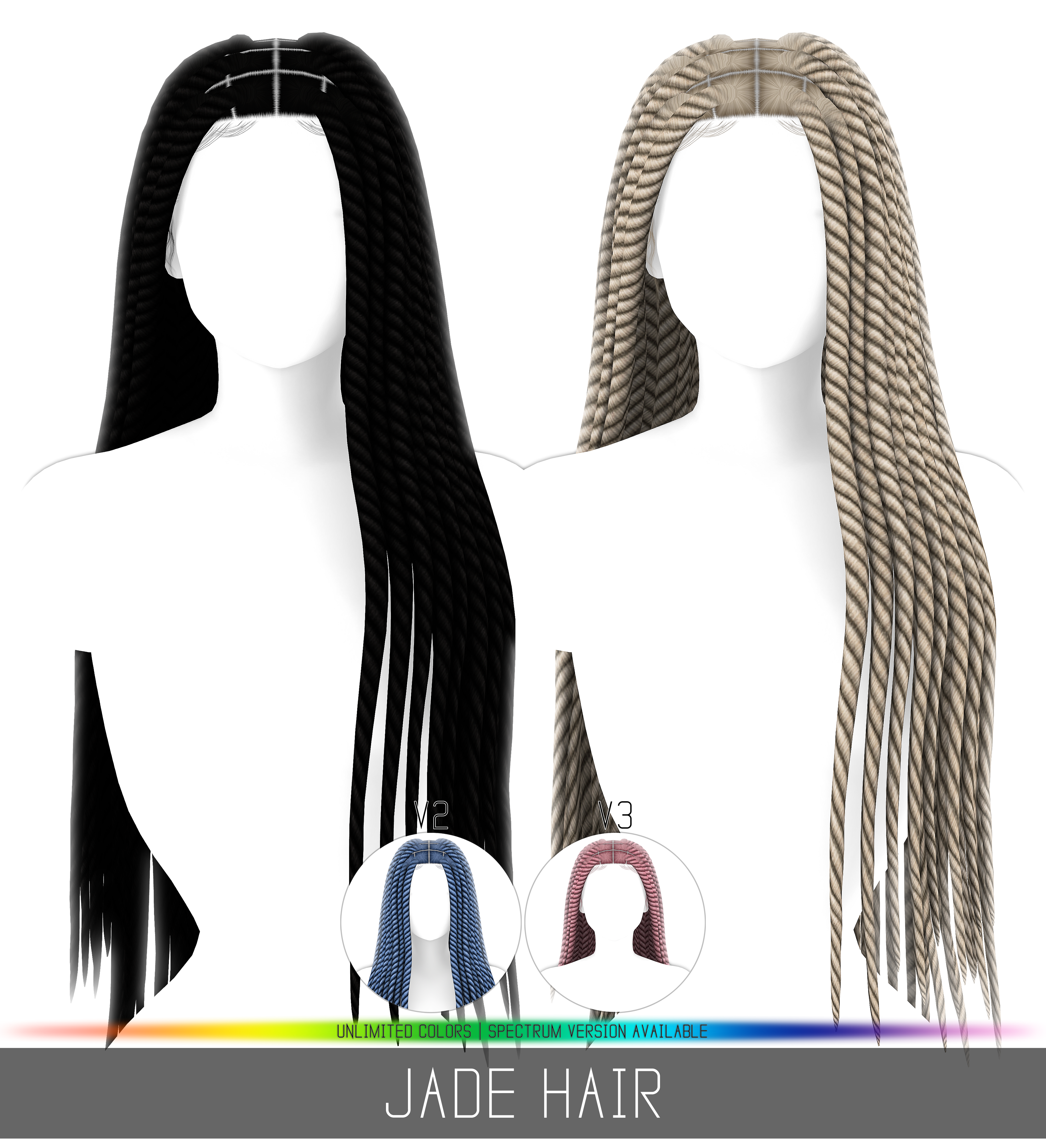 Simpliciaty's Jade Hair - The Sims 4 Create a Sim - CurseForge