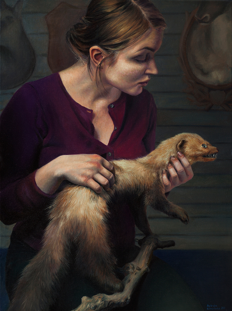 Portrait Paintings by Agnieszka Nienartowicz from Poland.