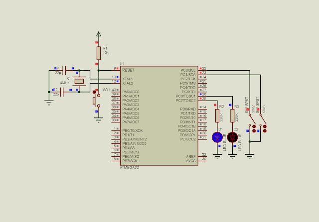 Using timer 0 of ATMega32 to detect long pressed buttons