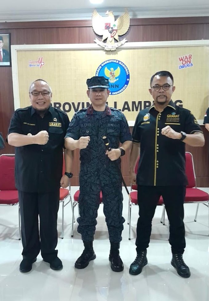 BNN Provinsi Lampung Bersinergi Dan Kolaborasi Dengan GRANAT