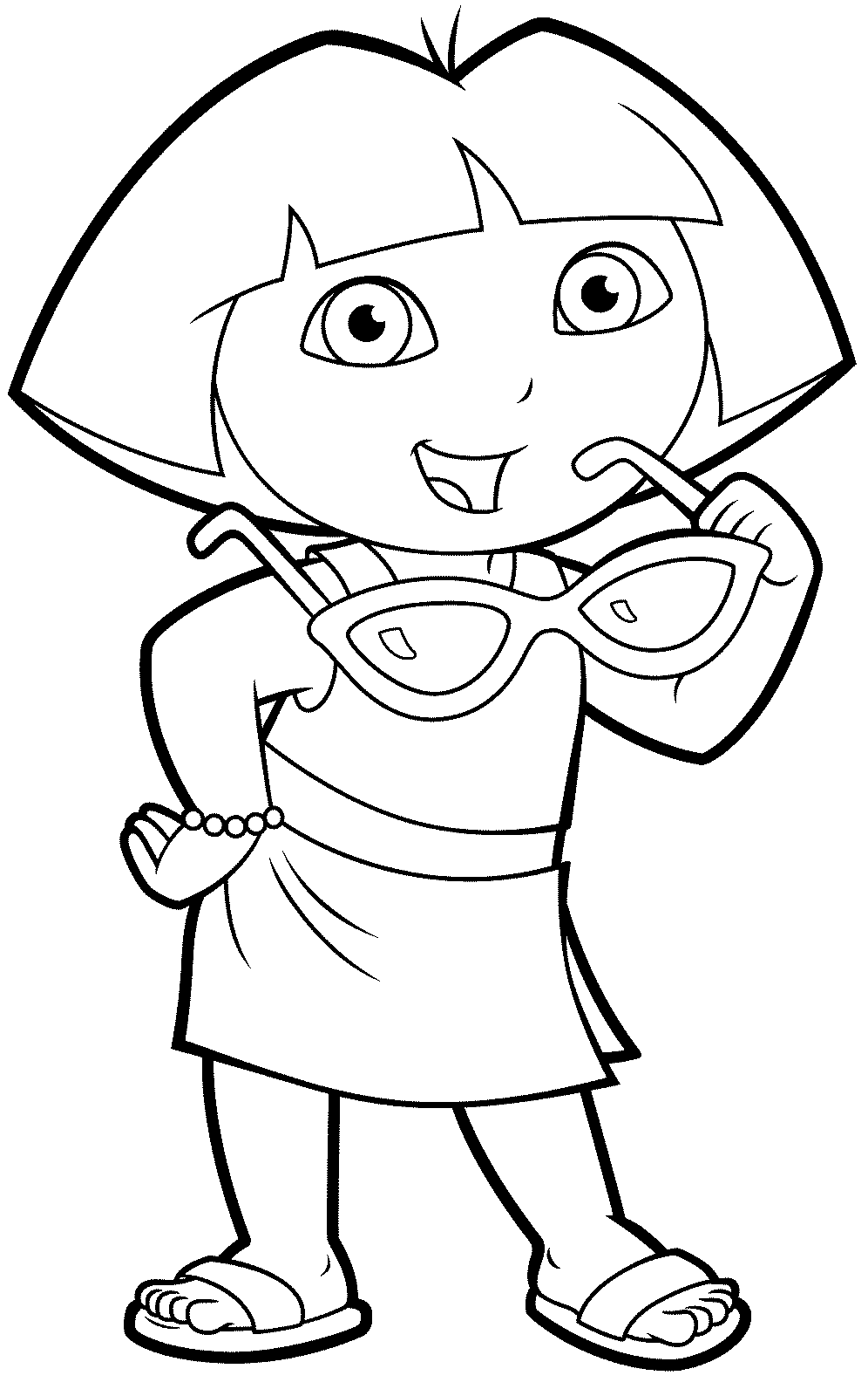 Mewarnai Gambar Dora The Explorer Terbaru