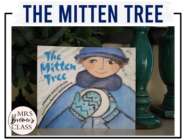 The Mitten Tree book activities unit with literacy printables, reading companion activities, lesson ideas, and a craft for winter in Kindergarten and First Grade
