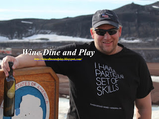 Enjoying some of Robert Kamen Vineyards olive oil in McMurdo Station, Antarctica