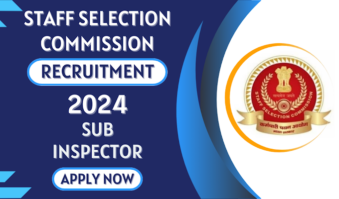 SSC CPO SI Recruitment 2024 4187 Posts; Apply Now!