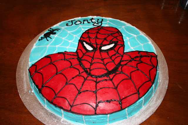 Spiderman birthday cake for boys