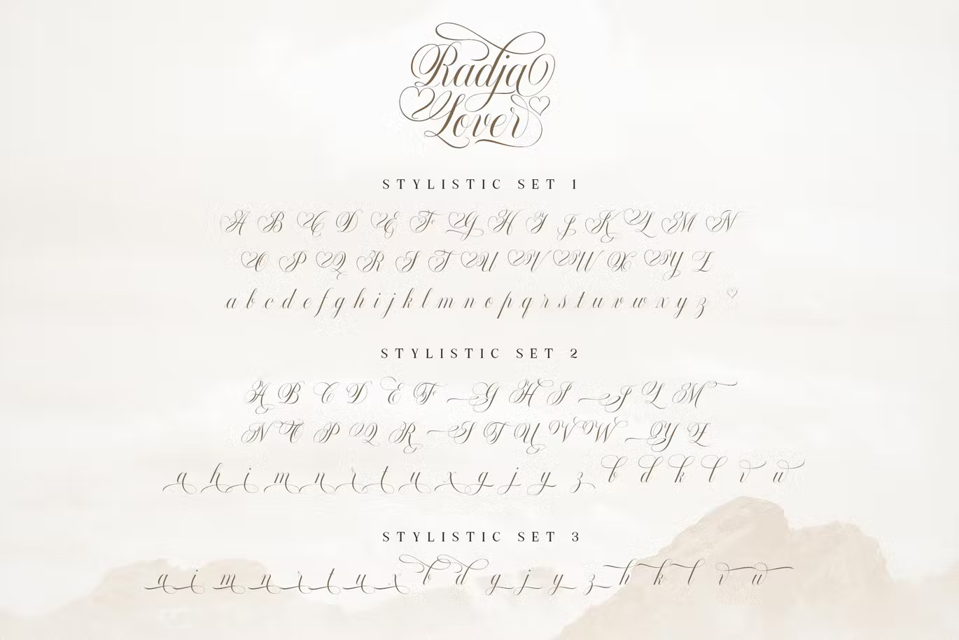 Radja Lover Script style set 1