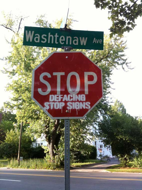 funny stop signs, hacked signs