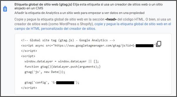 Etiqueta (gtag.js) para GA4