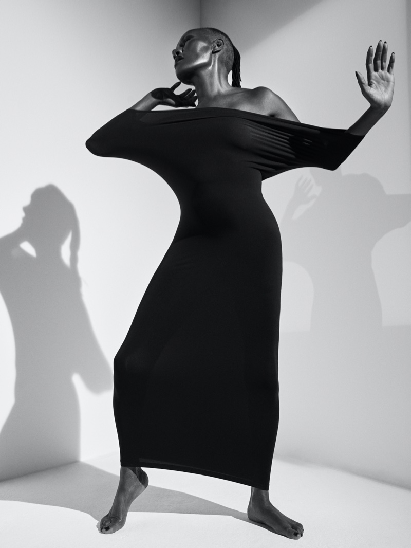 Grace Jones stars in Wolford spring-summer 2023 campaign.
