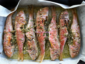 Triglie al forno - Roasted red mullet