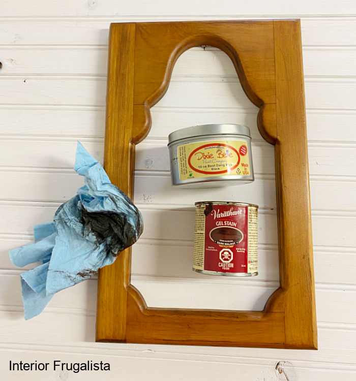 A unique engraved sunflower mason jar fall wall decor idea with Cricut aluminum sheets, repurposed shutter slats and upcycled thrift store wood frame.