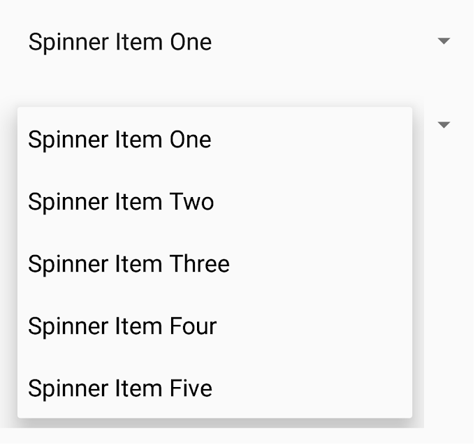 Android Spinner tutorial with example - Androchunk