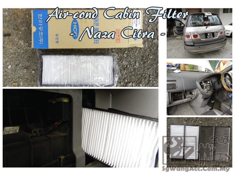 Sungai Wang Car Air-cond: Replacing Air-cond Cabin Air 