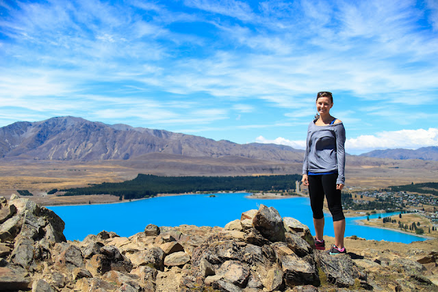 at the summit of Mount John