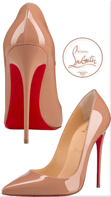 ♦Nude Christian Louboutin So Kate 120 patent leather pumps #christianlouboutin #shoes #brown #brilliantluxury