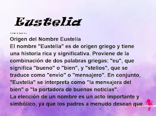 significado del nombre Eustelia