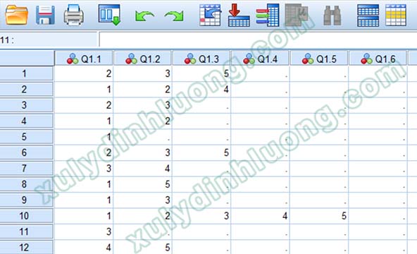 Chuyển dữ liệu câu hỏi nhiều trả lời từ Google Forms sang SPSS