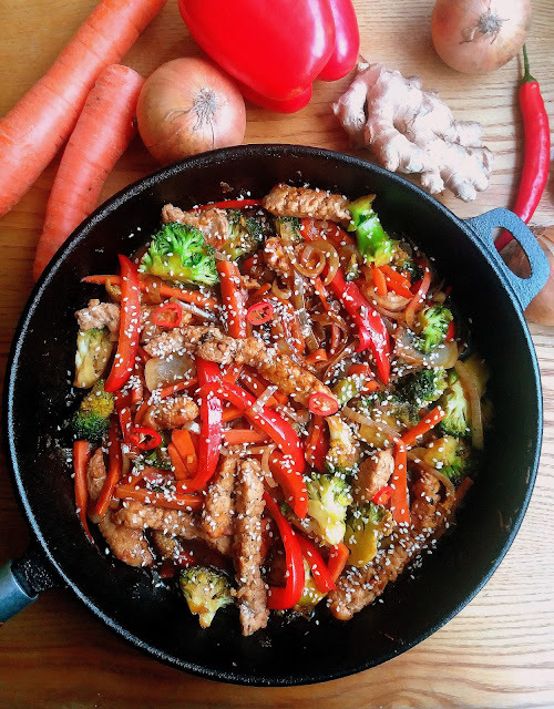 Stir Fry z wieprzowiną / Pork Stir Fry