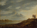 Sunset over the River by Aelbert Cuyp - Landscape Paintings from Hermitage Museum