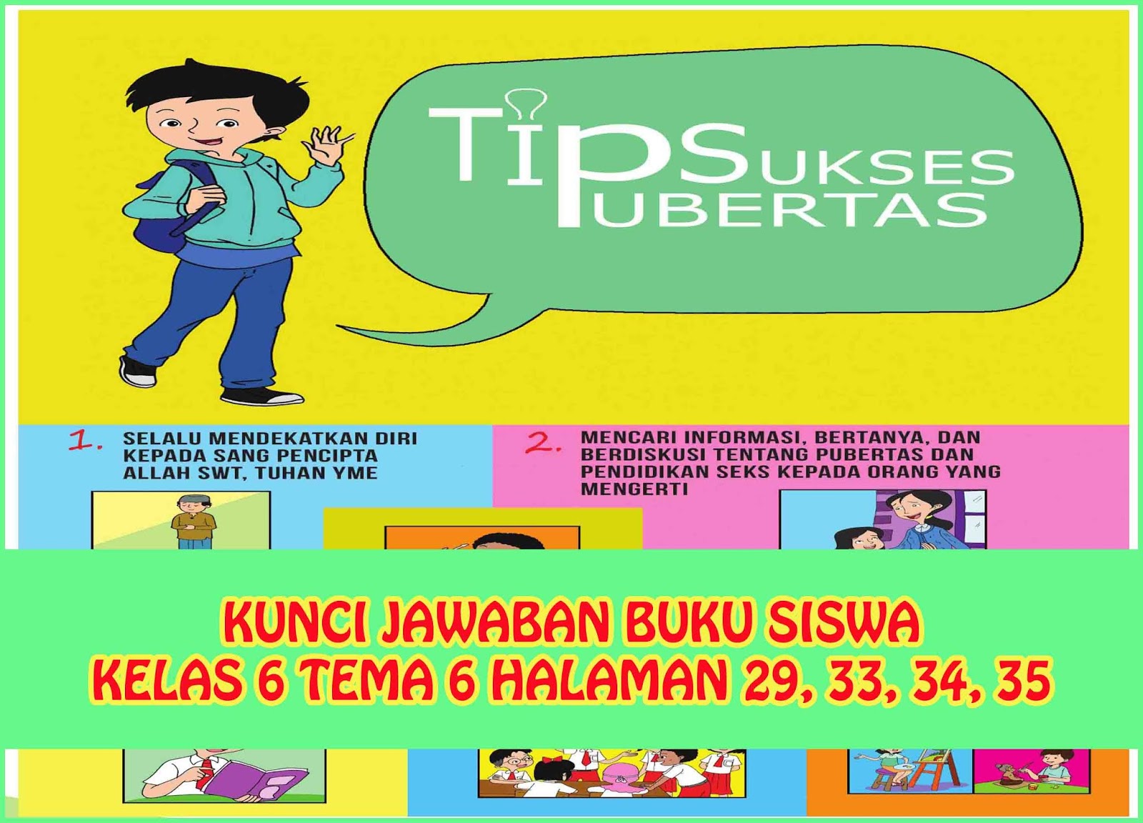 Kunci Jawaban Buku Siswa Tema 6 Kelas 6 Halaman 29 32 33