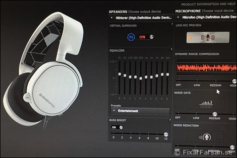 Inställningar-SteelSeries-Arctis-3