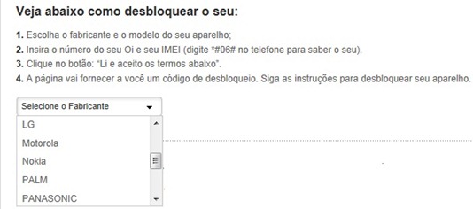 Escolhendo o fabricante