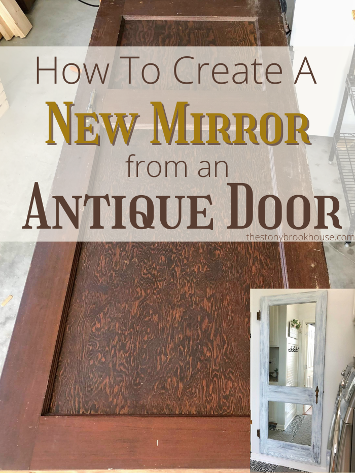 How To Create A New Mirror From An Antique Door