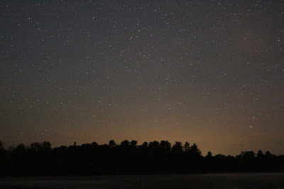 Tons of stars over the lake