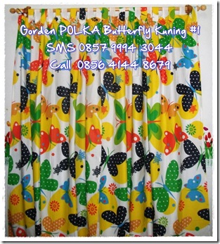 gorden BUTTERFLY POLKA # 2 kuning