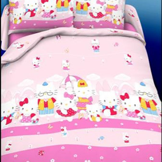 Sprei Cantik Anak Motif Pink