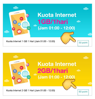 Cara Mendapatkan Voucher Kuota Internet Gratis Kartu Tri (Kuota Malam)