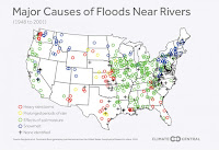 Major Causes of Floods Near Rivers (Credit: climatecentral.org) Click to Enlarge.