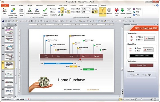 office timeline med Buat Timeline Di PowerPoint Dengan Office Timeline Add in