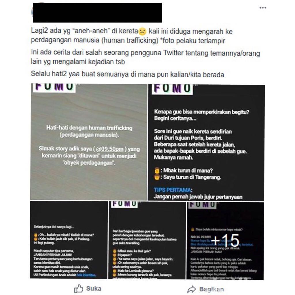  Anak Kereta Ditawari Jadi PSK oleh Pria Asing