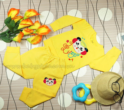 Bộ Gấu Nghe Nhạc dành cho bé trai màu Vàng - Babystyle.com.vn